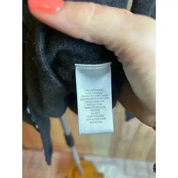 David Brooks Wool Blend Sweater Cardigan Flower Bow Buttons Size S - Picture 5 of 8